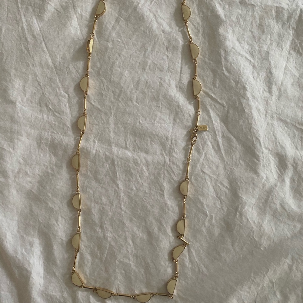 Kate Spade White / Gold Statement Necklace